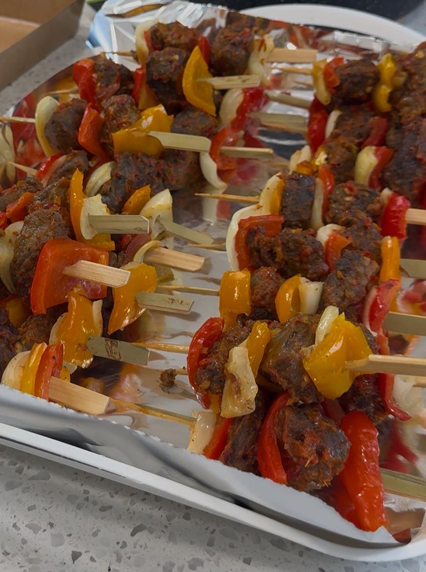 Beef kebabs